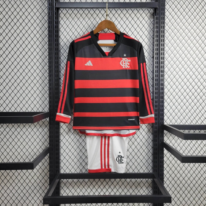 FLAMENGO I 24/25 CONJUNTO INFANTIL (LONG SLEEVE)